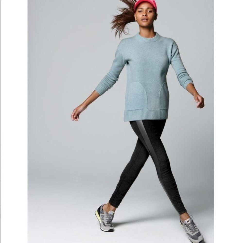 NWT J. Crew Pixie Pant with Leather Tux Stripe